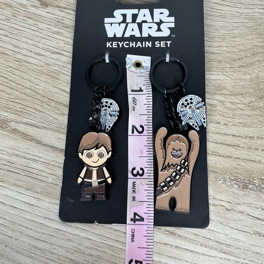 Star Wars Han Pilot & Chewie Co-Pilot Keychain Set - BoxLunch Exclusive - Disney
